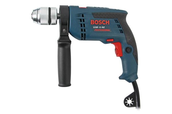 Дрель ударная Bosch GSB 13 RE, 600 Вт, 0-2800 об/мин, БЗП, коробка