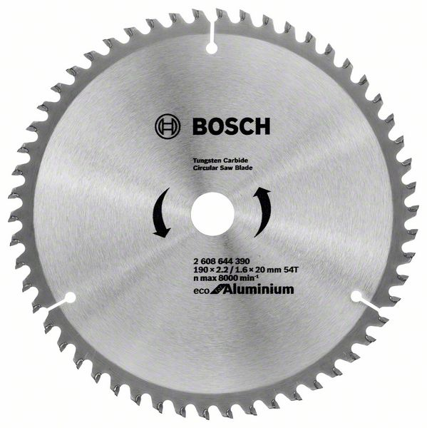 Диск пильный по дереву 190x20/16 мм 54 зуба, Bosch