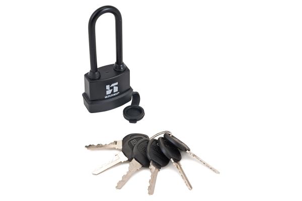 Замок навесной ВС1Ч-374ПД, блистер, удл. дужка, Аллюр