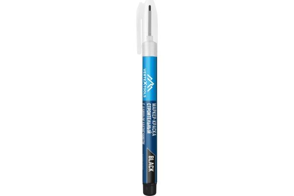 Маркер краска с длинным наконечником черный, Vertextools
