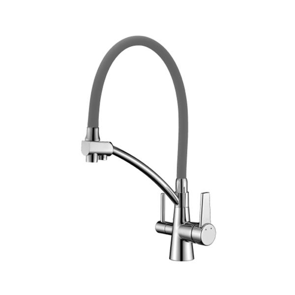 Смеситель для кухни Lemark Comfort под фильтр LM3071C-Gray