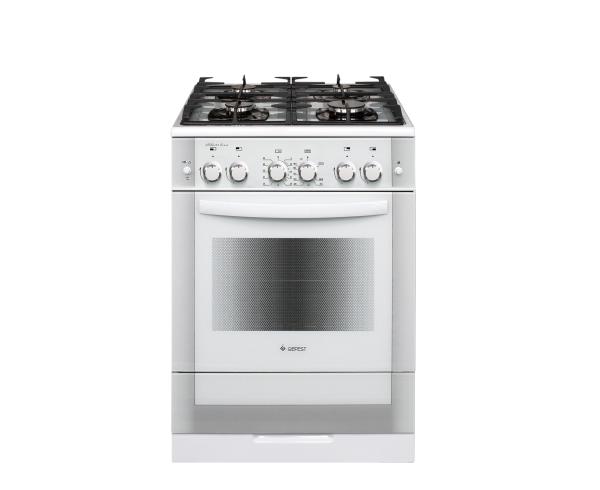 Плита газовая Gefest ПГ 6500-02 0042, белая, 60 см