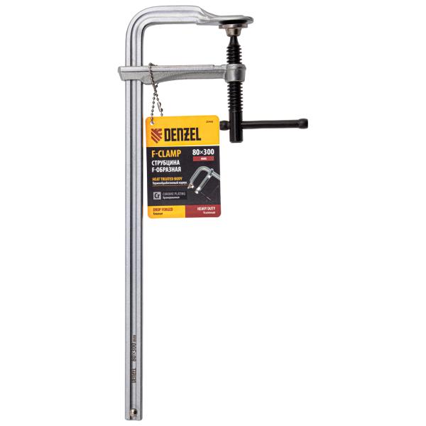 Струбцина F-образная кованая 80x300 мм, Denzel