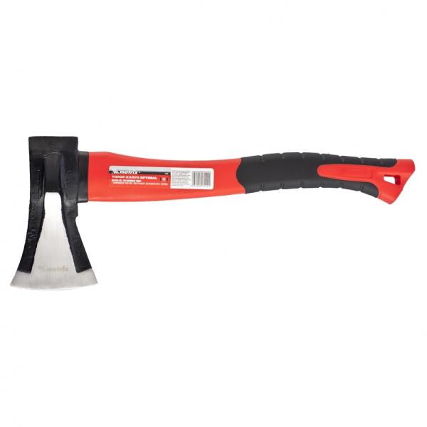 Топор-колун"optimal" с клиновид.полотном 1000г, фибрглас.двухкомп.топорище 400мм (21819) (Matrix)