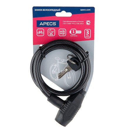 Замок навесной PD-81-80СМ с тросом, 800 мм, Apecs