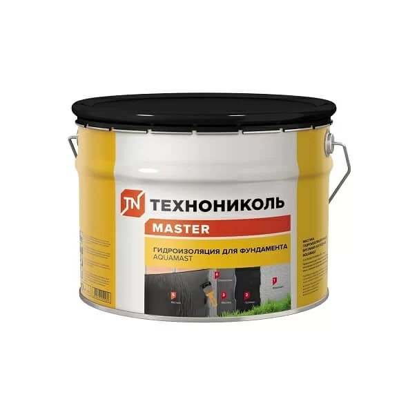 Мастика битумная для фундамента Технониколь AquaMast, 3кг