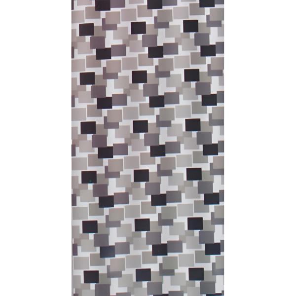 Штора для ванной комнаты Zalel YQL 1019 180x200 см полиэстер, серая, прямоугольники