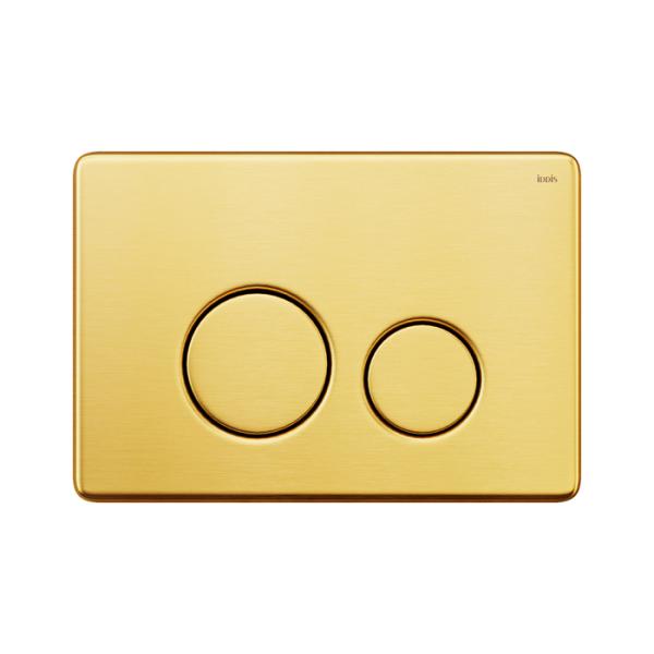 Кнопка смыва Iddis Юнистил (Unisteel) 001 для инсталляции, золотая, UNS01GGi77