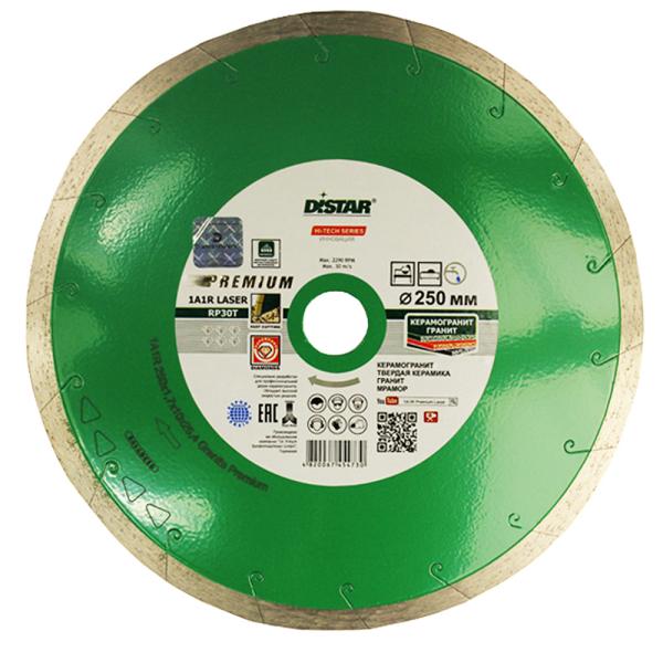 Диск алмазный по граниту 180x1,5x25,4 мм Granite Premium сплошной, DiStar