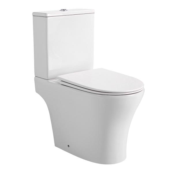 Унитаз-компакт Azario Reina AZ-2785T безободковый, сиденье с микролифтом, смыв торнадо