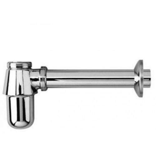 Сифон хром без выпуска бок. FRAP F80
