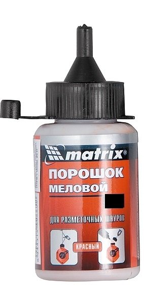 Порошок меловой красный, 115г, для разметочных шнуров,(84858) (MATRIX)