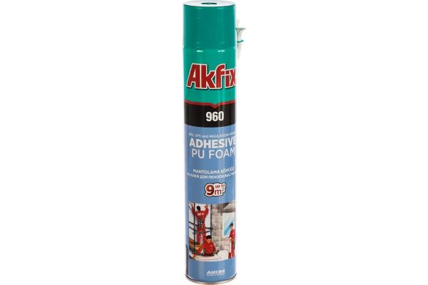 Клей-пена монтажная профессиональная, 800 мл, всесезонная, Akfix