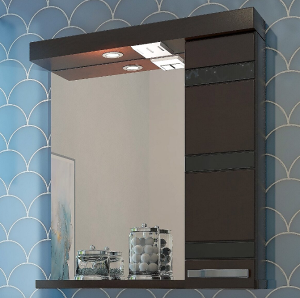 Шкаф-зеркало Eva Gold Fantasy 70 (венге), EG010189