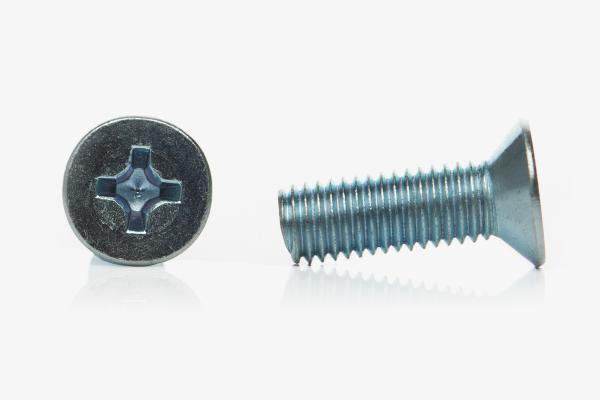 Винт с потайной головкой М   4 х  55, DIN 965, оцинкованный