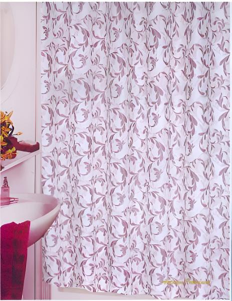 Штора для ванной комнаты Zalel ZJ703 180x200 см полиэстер, сиреневая