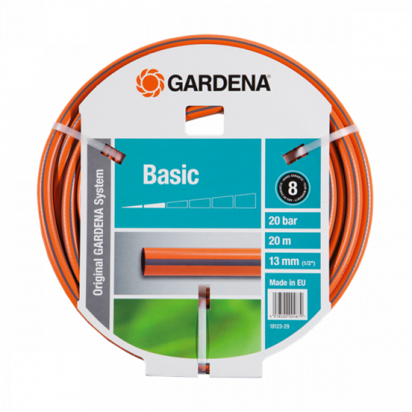 Шланг полив. GARDENA Basic 1/2" 20м (18123-29.000.00)