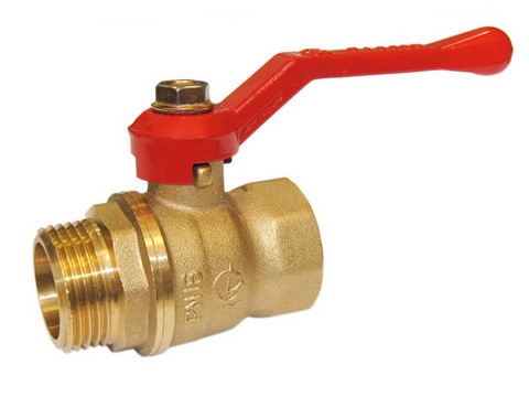 Кран шаровой для воды 1" Г-Ш-Р Галлоп латунь (30)