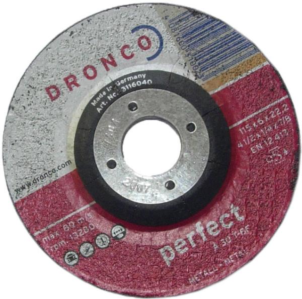 Шлифовальный диск по металлу Perfect A30T 115х6х22.23 DRONCO&3116040