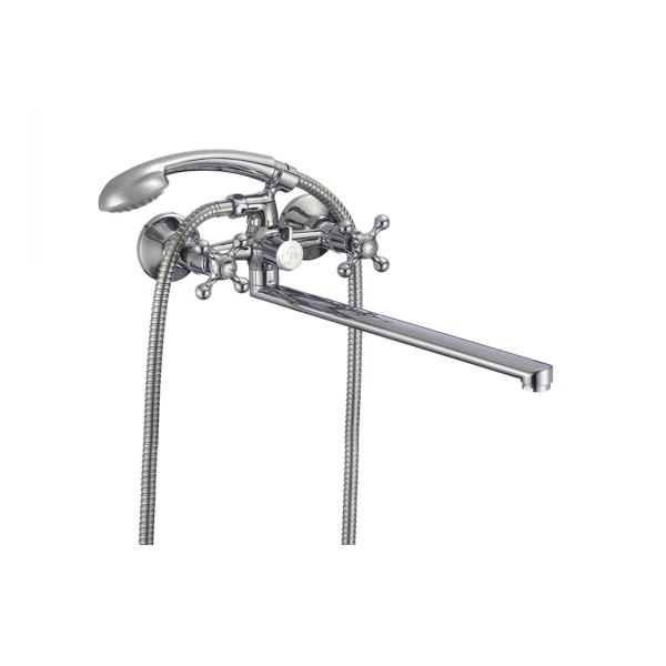 Смеситель для ванны Milardo Duplex DUPSBL2M10, длинный излив