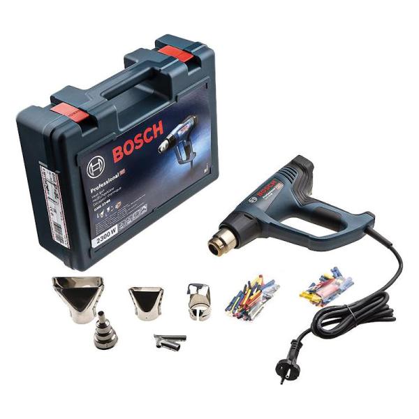 Технический фен Bosch GHG 23-66, 2300 Вт, 150-300 л/мин, 50-650°С, чемодан