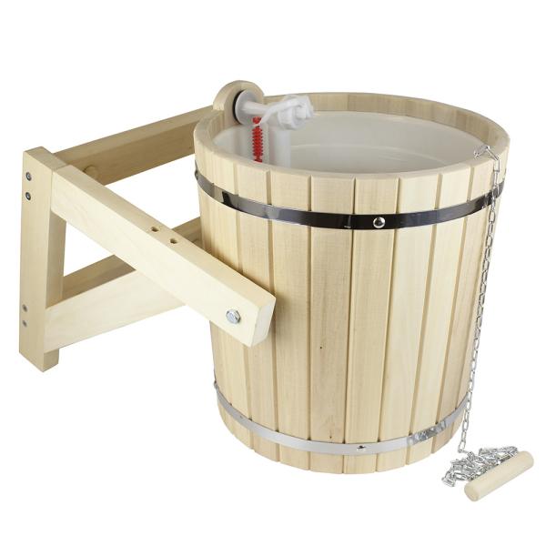 Обливное устройство 20 л с пластиковой вставкой, липа