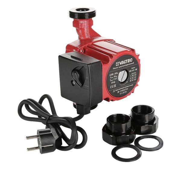 Насос циркуляционный Valtec VRS 25/6, 180 мм, с гайками