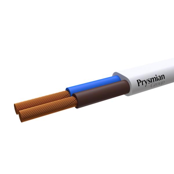 Шнур соединительный плоский ШВВП 2х0,5мм кв. РЭК-PRYSMIAN (ГОСТ 7399-97) (24412)