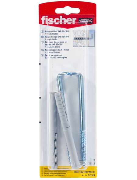 SXR 10х100 WH K NV фасадный дюбель с костылем ,оц. сталь, блистер,Fischer