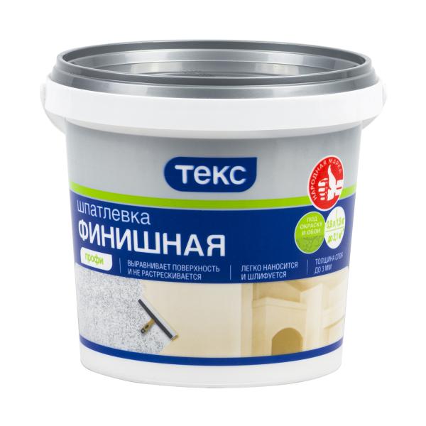 Шпаклевка финишная для г/к  1,5кг ТЕКС