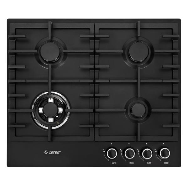 Панель варочная газовая Gefest ПВГ 1214-01 К2, черная матовая