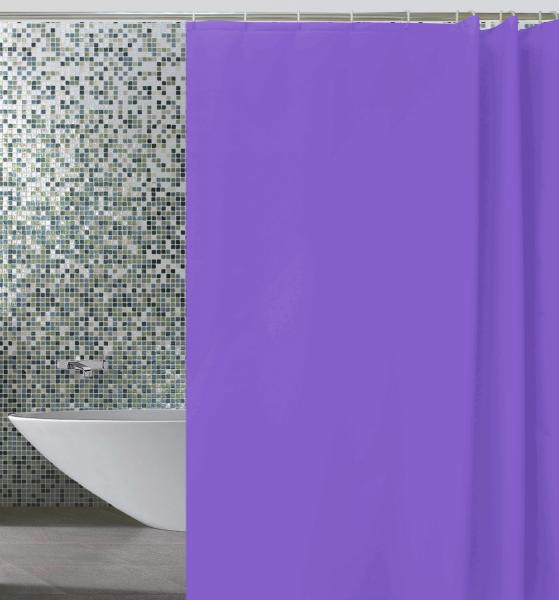 Штора для ванной комнаты Zalel YE 0028A 180x180 см Peva, фиолетовая