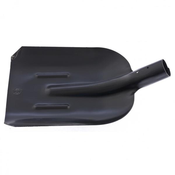 Лопата совковая с ребрами жесткости 280х230 мм (упрочненная сталь, без черенка, тулейка d-40) (арт.61400) СИБРТЕХ