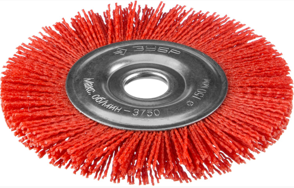 Щетка дисковая для УШМ, 150мм, нейлоновая проволока 1,2мм, ЗУБР