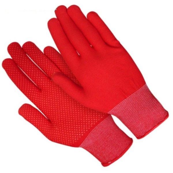 Перчатки рабочие нейлоновые 15 класс вязки с ПВХ ТОЧКА