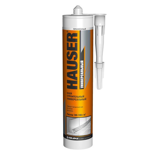 Клей строительный универсальный Hauser 285г, прозрачный
