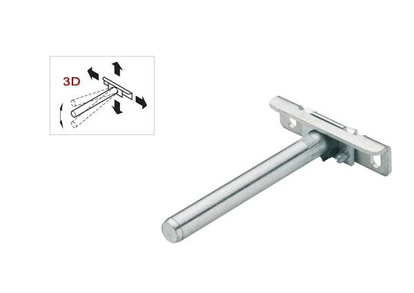 Полкодержатель невидимого монтажа с 3D регулировкой, Hafele, 283.33.904