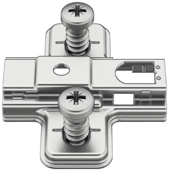 Монтажная планка крестовая Metalla 110 SM, высота 2 мм, с предустановленными винтами, быстрый монтаж, Hafele, 311.71.503