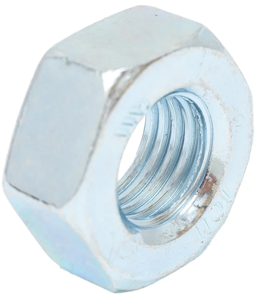 Гайка шестигранная М 12 х 1,25, DIN 934, с мелким шагом, кл. пр. 10,0, оцинкованная