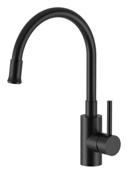 Смеситель для кухни Santek Риф гибкий излив WH5A44025N001 черный