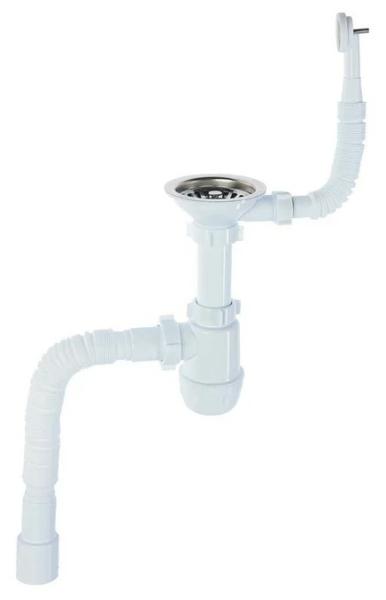 Сифон АниГрот 31/2''*40 с переливом и г/тр. 40х40/50(A0142SA15)