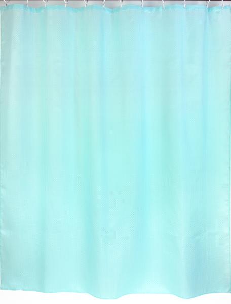 Штора для ванной комнаты Zalel YQL 66 180x200 см полиэстер, зеленая, светло-зеленая