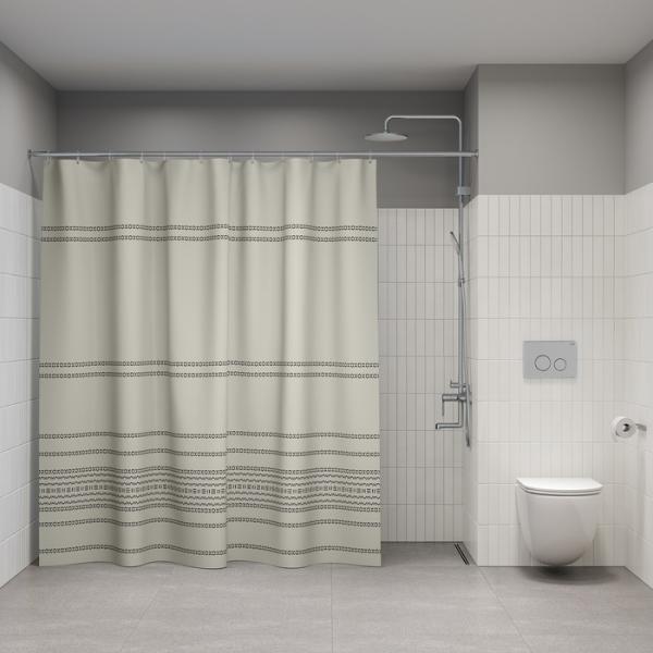 Штора для ванной комнаты Iddis BD01P24i11 240x200 см полиэстер, зеленая