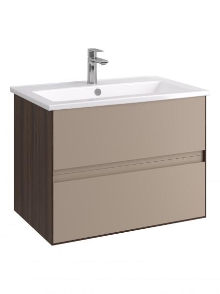 Тумба Aquaton Люмин 75 подвесная орех франклин, капучино под раковину Элина 75, 1A294001A5OK0