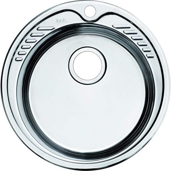 Мойка кухонная Iddis Suno S круглая 49 см, нерж. сталь, сатин, SUN49S0i77