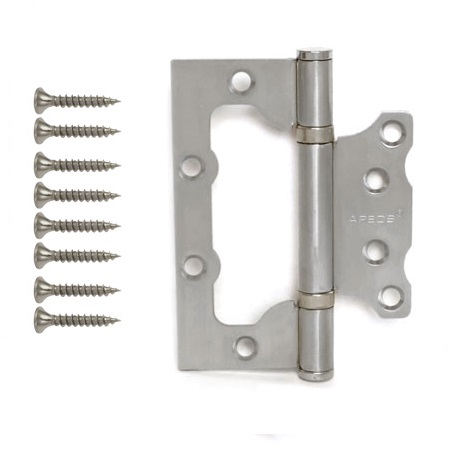 Петля накладная 100х75х2,5-B2-Steel-NIS, Apecs, матовый никель