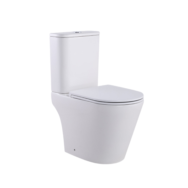 Унитаз-компакт PRATO Рим CO–6095A безободковый с микролифтом, смыв  Торнадо