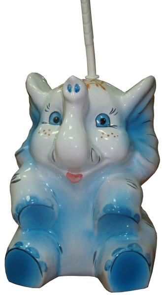 Ершик для унитаза ПКФ Фарфор Слон голубой