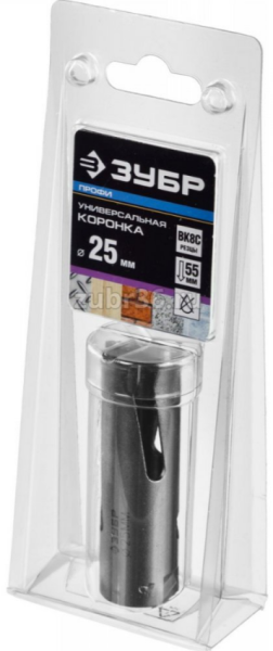 Коронка универсальная 25 мм, Зубр