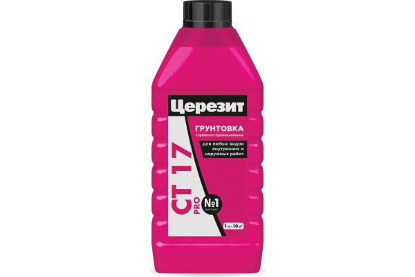 Грунтовка глубокого проникновения Церезит СТ-17 PRO,  1 л